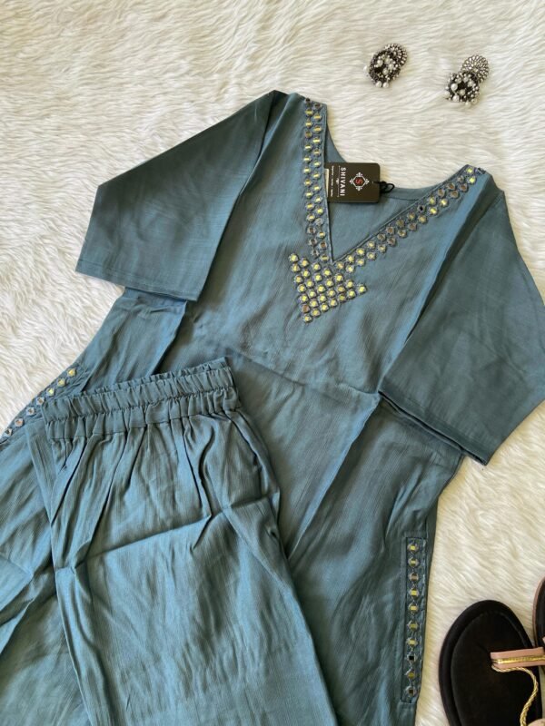 Shivani ALine Flair Kurti With Palzzo buy online Ahmedabad Gujarat India