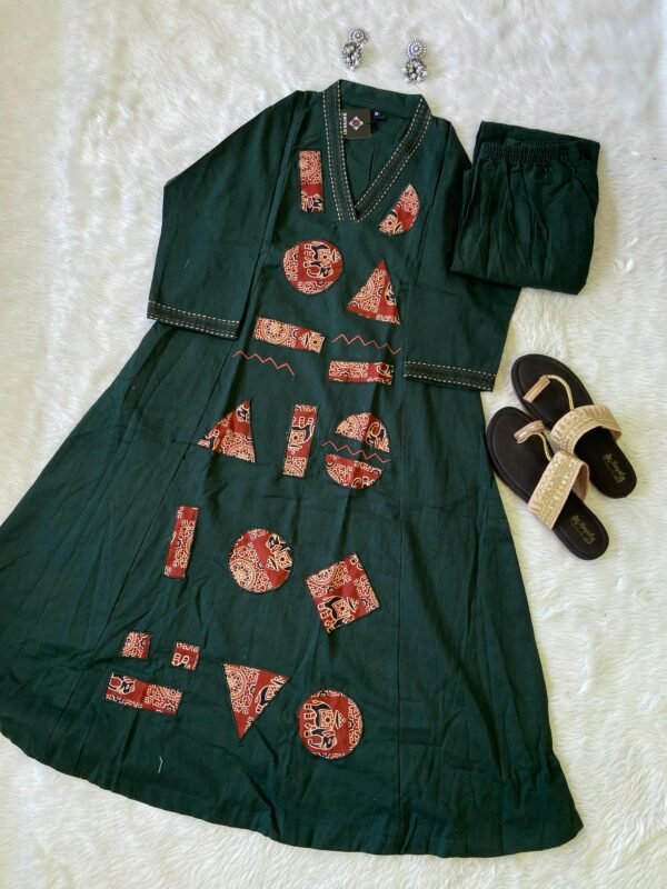 Shivani Aline Flair Kurti With Palazzo buy online Ahmedabad Gujarat India
