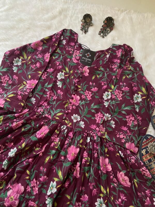 Shivani Floral Print Cotton Tunic Tunic buy online Ahmedabad Gujarat India (4).jpg